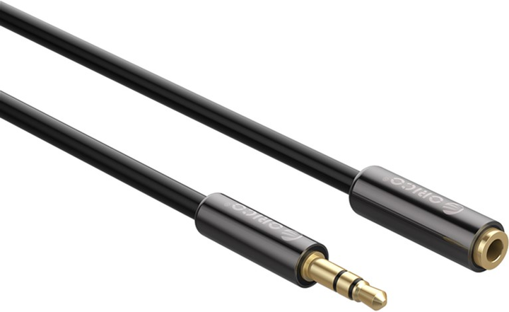 Kabel Orico miniJack 3.5 mm M/F 2 m Black (6936761872713) - obraz 1