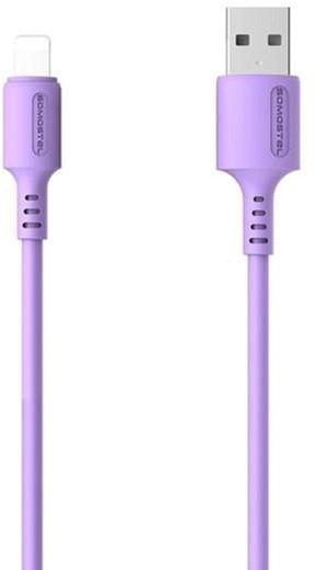 Kabel Somostel USB Type-A - Lightning 3.1A 1.2 m Purple (5902012968826) - obraz 1