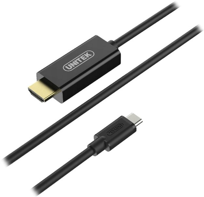Kabel adapter Unitek USB Type-C 3.1 - HDMI 1.8 m Black (4894160034212) - obraz 2