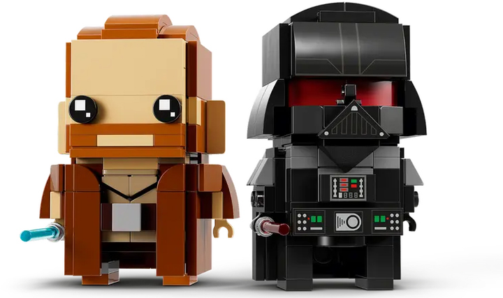 Zestaw klocków LEGO BrickHeadz Obi-Wan Kenobi i Darth Vader 260 elementów (40547) - obraz 3