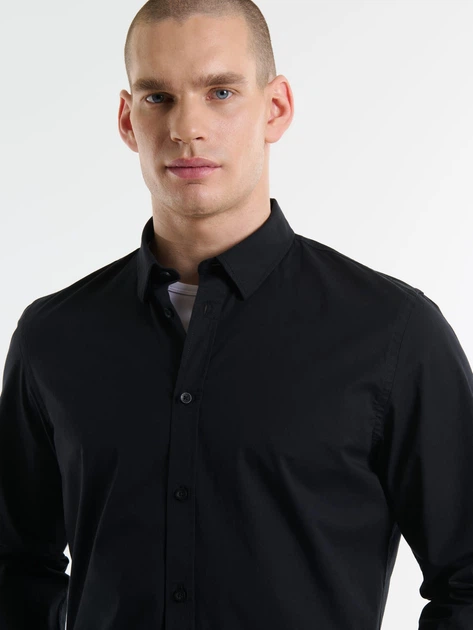 Koszula męska bawełniana Big Star Nissip-906 XXXL Czarna (5900714694647) - obraz 6