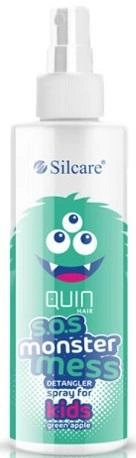 Spray Silcare Quin Hair S.O.S. Monster Mess Detangler ułatwiający rozczesywanie włosów dla dzieci 200 ml (5902560526622) - obraz 1