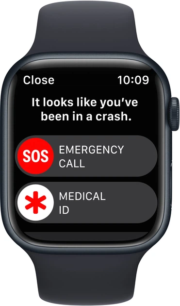 Smartwatch Apple Watch Series 8 GPS + Cellular 45mm Midnight Aluminium Case with Midnight Sport Band (APL_MNK43) - obraz 4