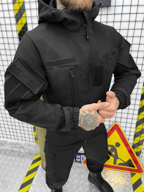 Тактический костюм SoftShell REHYDRATION black M - изображение 2