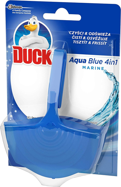 Zawieszka do toalety Duck Aqua Blue 4w1 40 g (5000204669053) - obraz 1