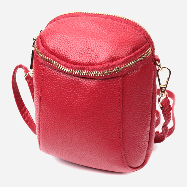 Сумка кросс-боди женская кожаная Vintage leather-22340 Красная ...