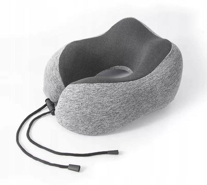 Дорожня подушка Iso Trade з ефектом Rogal Memory Foam, подушка для подорожей (Soydol-75019937) сірий - Фото 5 Дорожня подушка Iso Trade з ефектом Rogal Memory Foam, подушка для подорожей (Soydol-75019937) сірий - изображение 5