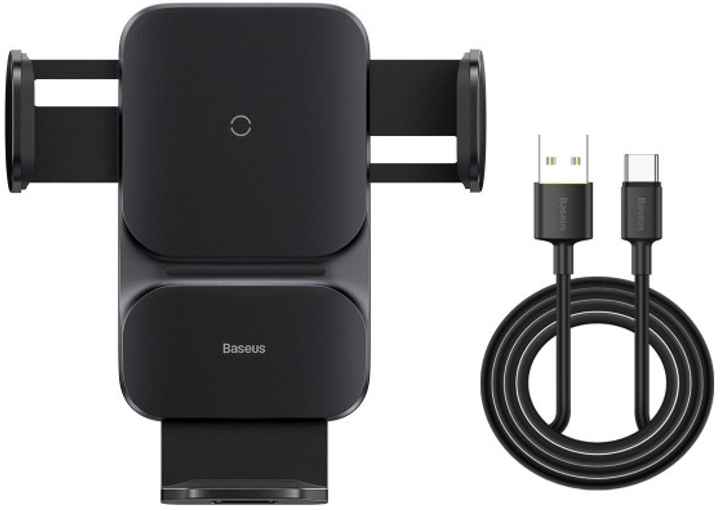 Uchwyt samochodowy z bezprzewodowym ładowaniem Baseus 15 W Alignment Car Mount Black (CGZX000001) - obraz 6