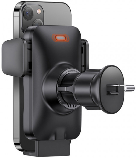 Uchwyt samochodowy z bezprzewodowym ładowaniem Baseus 15 W Alignment Car Mount Black (CGZX000001) - obraz 9