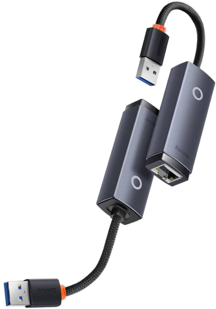Adapter Baseus Lite Series USB to RJ-45 Ethernet 1000 Mb/s (WKQX000113) - obraz 4