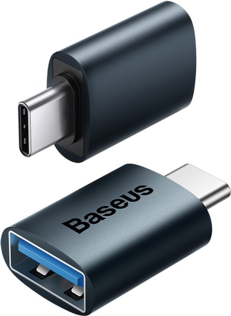 Adapter Baseus Ingenuity Series Mini OTG Adaptor Type-C to USB Type-A 3.1 Blue (ZJJQ000003) - obraz 2