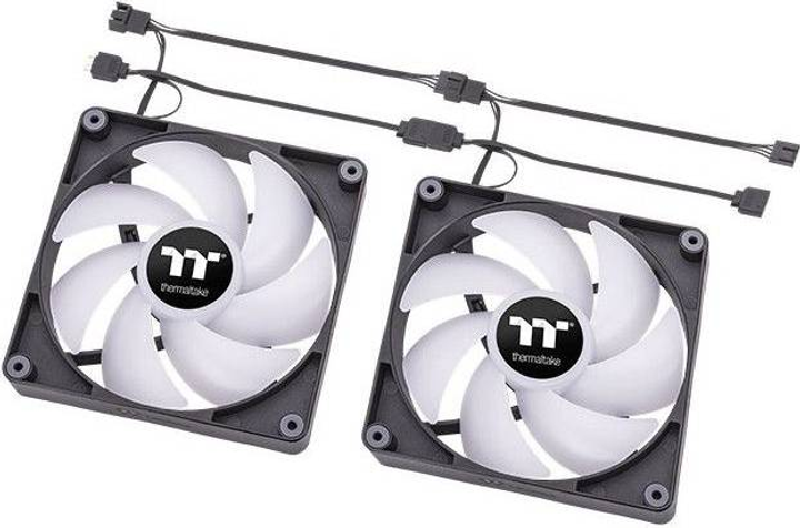 Вентилятор Thermaltake CT120 ARGB Sync PC 2 шт Чорно-білий (CL-F149-PL12SW-A) - зображення 3