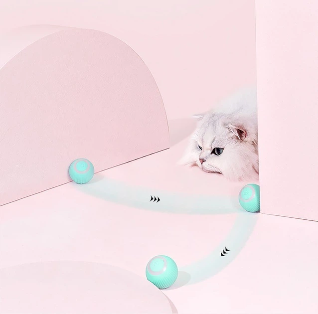 Интерактивная игрушка для кошки smart мяч PetGravity с хаотичным движением и световой панелью - изображение 4