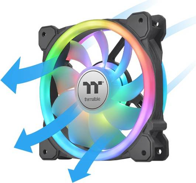 Wentylator Thermaltake SWAFAN 12 RGB Radiator Fan TT Premium Edition (CL-F137-PL12SW-A) - obraz 2