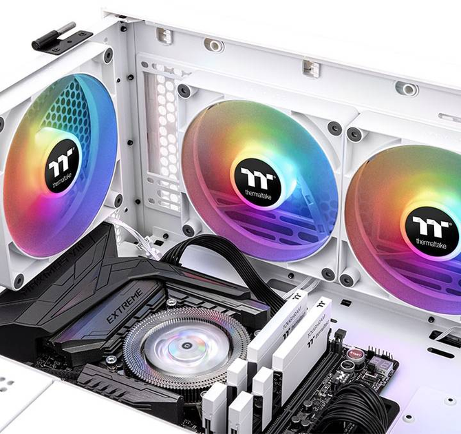 Набір вентиляторів Thermaltake CT120 ARGB Sync PC Cooling Fan Білий 2Pack (CL-F153-PL12SW-A) - зображення 5