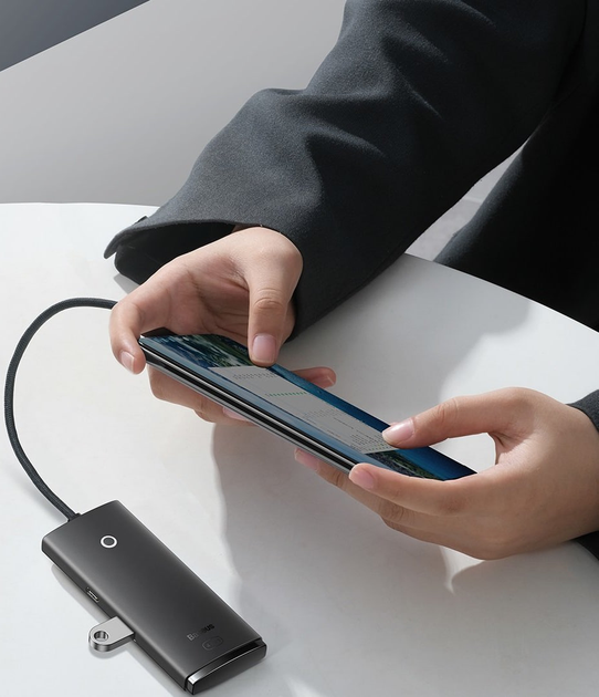 USB Hub Baseus Lite Series 4-in-1 (WKQX030001) - obraz 9
