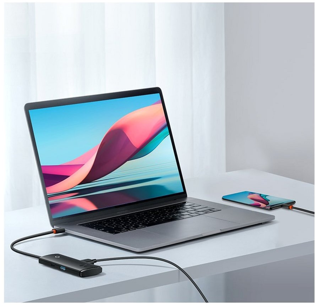 USB Hub Baseus Lite Series 4-Port USB Type-A HUB Adapter (WKQX030101) - obraz 10