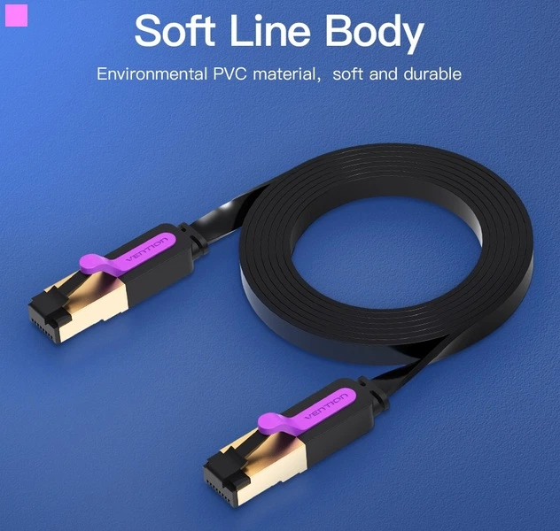 Patchcord Vention CAT7 FTP Ethernet 8 m Black (6922794729865) - obraz 14