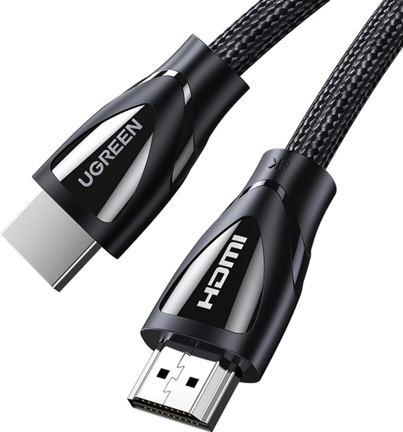 Кабель Ugreen HD140 HDMI Cable with Braided 1 м Black (6957303884018) - зображення 1