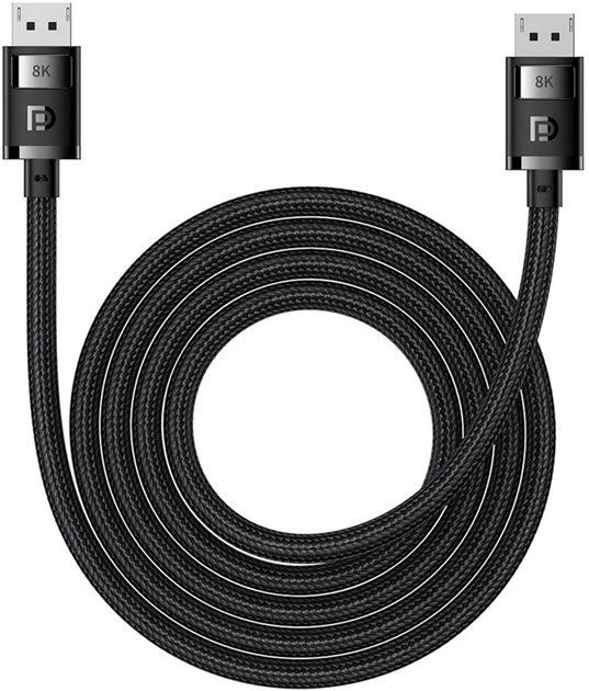 Kabel Baseus High Definition Series DP 8K to DP 8K 2 m Black (B00633706111-02) - obraz 1
