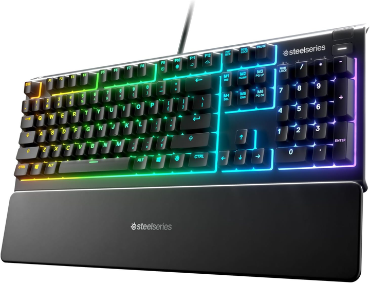 Игровая клавиатура SteelSeries 64798 Apex 3 с подсветкой – фото, отзывы ...
