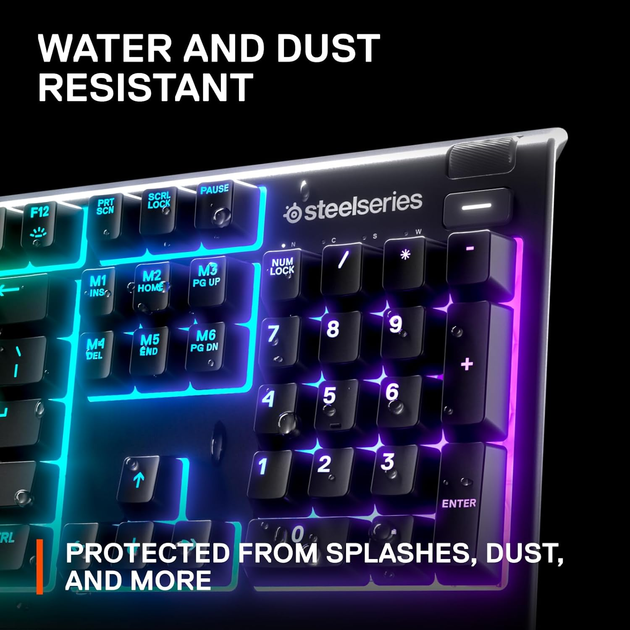Игровая клавиатура SteelSeries 64798 Apex 3 с подсветкой – фото, отзывы ...