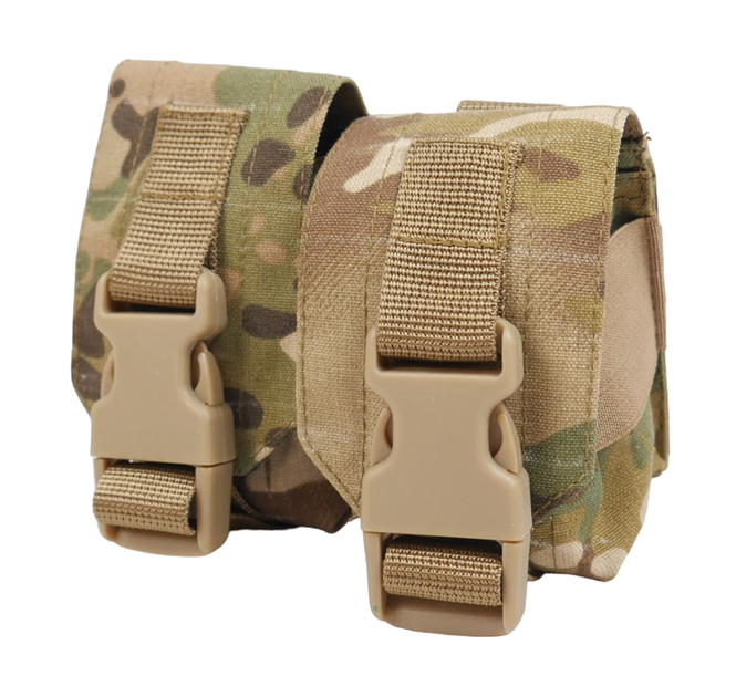 Тактический подсумок под 2 гранаты KIBORG GU Double Mag Pouch Multicam - изображение 1