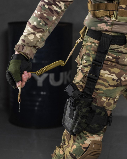 Тренчик пистолетный с фастексом, страховочный шнур для пистолета, быстросъемный (паракорд) цвет кайот Вт7087 - изображение 2