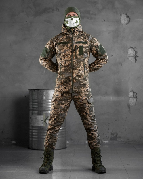 Тактичний костюм софтшель mystical pixel XXL - зображення 1