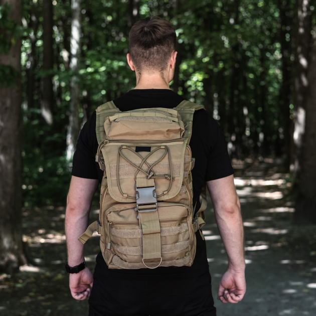 Військовий Тактичний Рюкзак 50 л Койот Dominator Large Pack 50L Coyot Великий Армійський Непромокальний - зображення 2