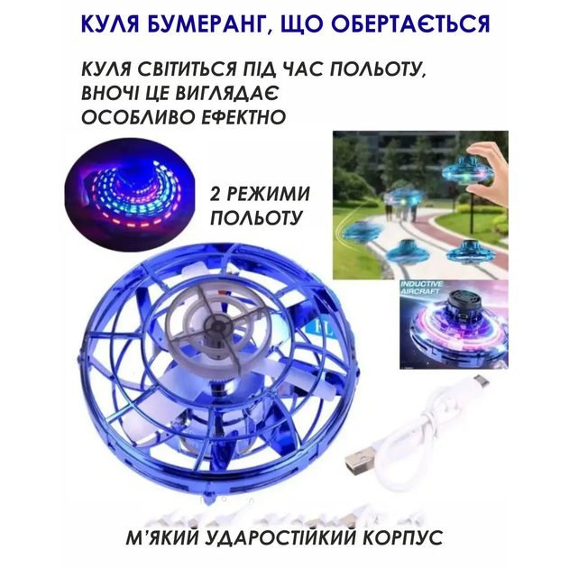 Іграшка для дітей Спіннер FLY Літальна тарілка(ws48314)(WB) - изображение 3