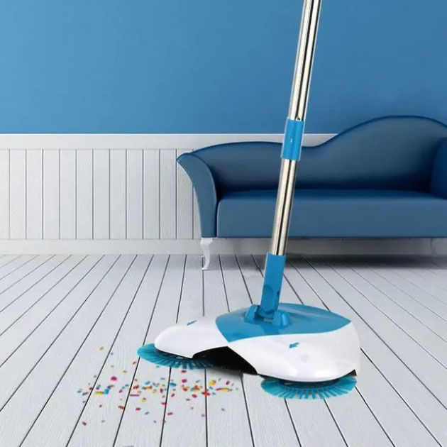 Механічна швабра-віник Hurricane Spin Broom щітка віник ефект пилососу(ws88897)(WB) - изображение 4
