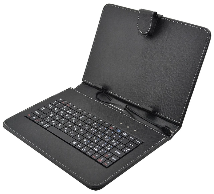 Чохол з клавіатурою для планшета 9" Micro USB (0428) black - Фото 1 Чохол з клавіатурою для планшета 9" Micro USB (0428) black - зображення 1