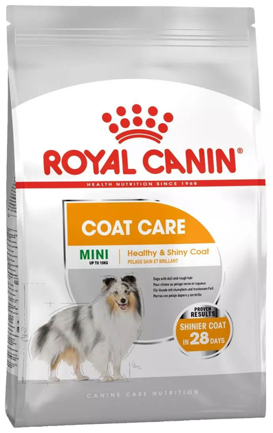 Sucha karma Royal Canin Coat Care Mini dla psów małych ras o szorstkiej i matowej sierści 1 kg (3182550894333) - obraz 1