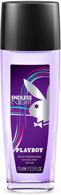 Dezodorant Playboy Endless Night For Her w naturalnym w sprayu 75 ml (3614223879458) - obraz 1