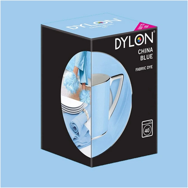 Краска для окрашивания ткани в стиральной машине DYLON Machine Use China Blue (без соли) - Фото 1 Краска для окрашивания ткани в стиральной машине DYLON Machine Use China Blue (без соли) - изображение 1