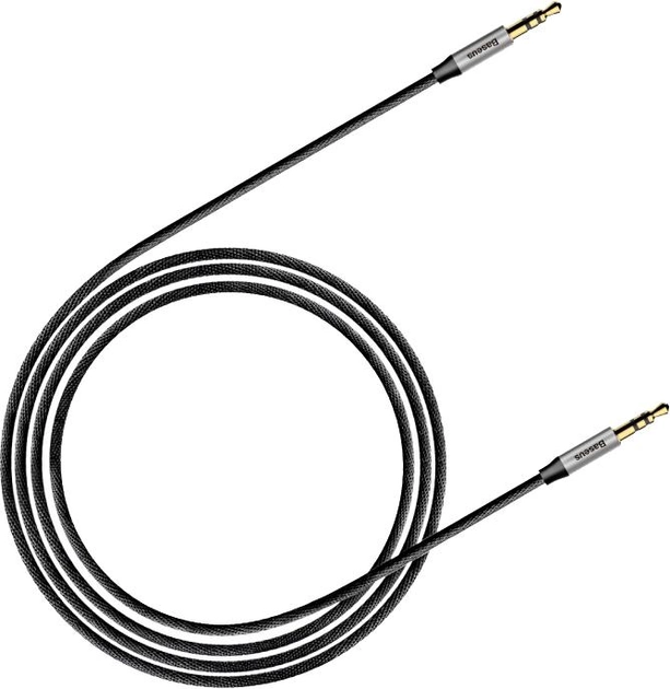 Kabel Baseus Yiven Audio Cable M30 1.5 m Silver/Black (CAM30-CS1) - obraz 2