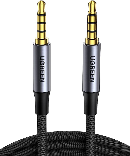 Kabel Ugreen AV183 3.5 mm to 3.5 mm Audio Cable, 1.5 m Black (6957303824977) - obraz 1