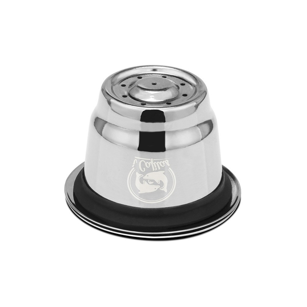 Капсула багаторазова з нержавіючої сталі для кавоварки Nespresso від ICafilas, глянцева - зображення 4