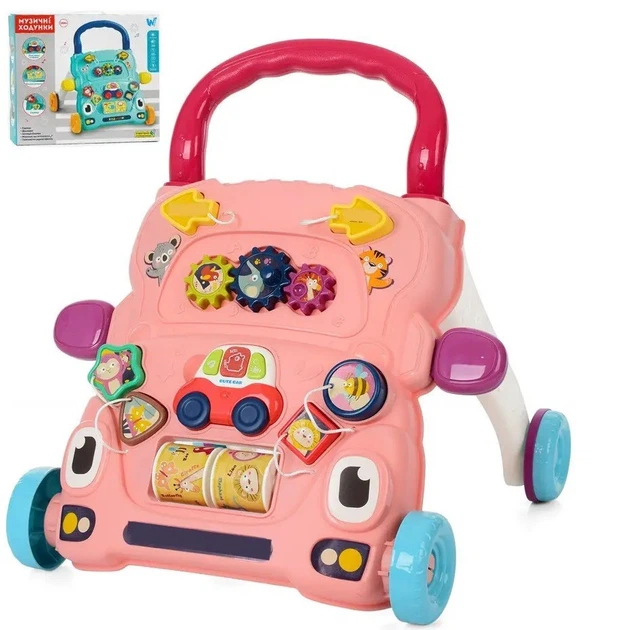 Игрушка-ходунки каталка с игровым центром WToys сортер, шестерни, свет, песни, сказки (47648774)(67127/02) - изображение 8