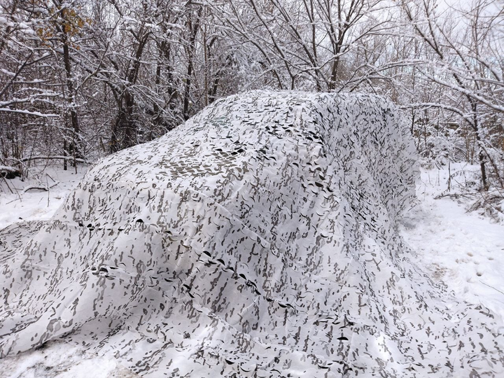 Маскувальна сітка "брудний сніг" 6х9 м біла - изображение 1