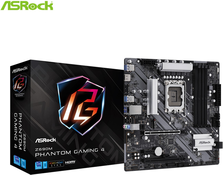 Материнская плат ASRock Z690M PHANTOM GAMING 4 - изображение 5
