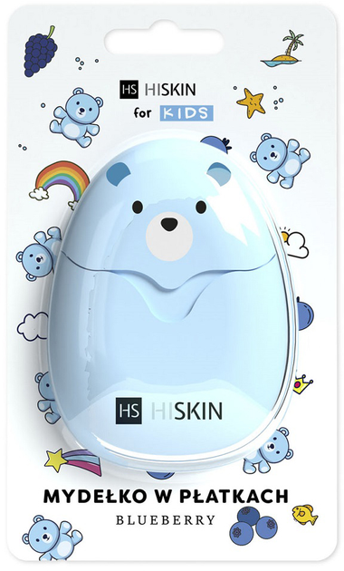 Mydełko do rąk HiSkin Kids Flake Soap w płatkach Blueberry 50 szt. (5905359804703) - obraz 1