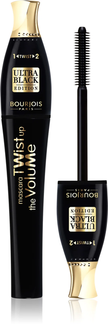 Туш для вій Bourjois Twist Up The Volume black/ultra black 8 мл - зображення 2