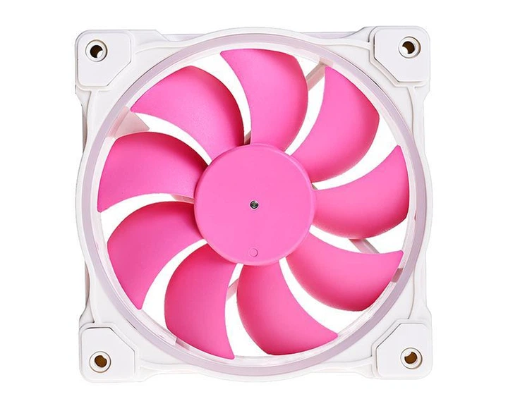 Вентилятор ID-Cooling ARGB (Single Pack), 120x120x25мм, 4-pin PWM, белый с розовым (DLTT) - изображение 2