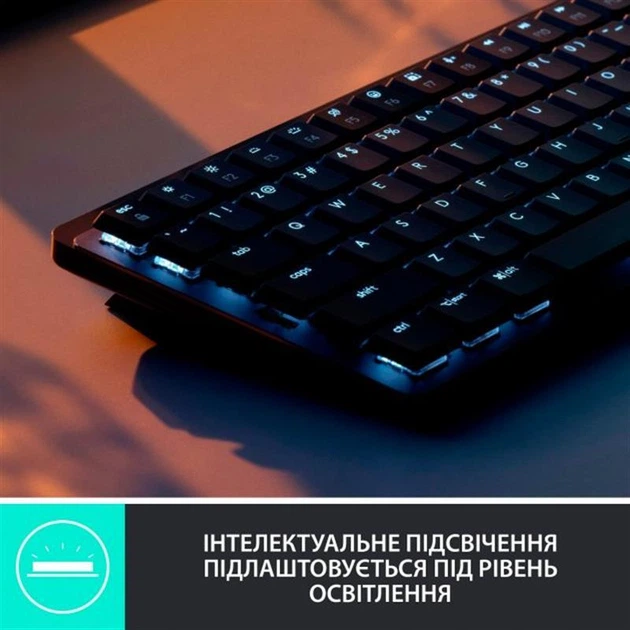 Клавiатура бездротова Logitech MX Mechanical Mini Bluetooth Illuminated Graphite (920-010782) 24394 - изображение 8