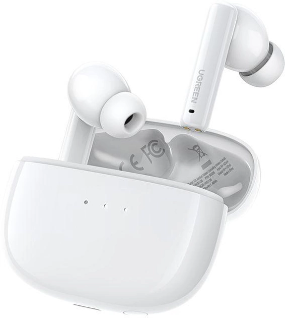 Słuchawki Ugreen WS106 HiTune T3 Active Noise-Cancelling Earbuds White (6957303892068) - obraz 2
