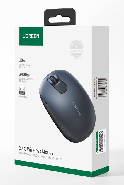 Миша UGREEN MU105 Portable Wireless Blue (6957303896714) - зображення 8