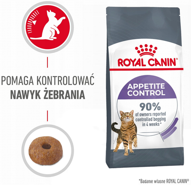 Sucha karma dla dorosłych kotów Royal Canin Appetite Control Care Kontrola apetytu 2 kg (3182550920391) - obraz 4