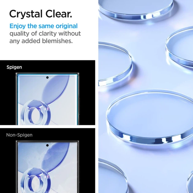 Защитное стекло Spigen Glas.tR EZ FIT 2-Pack для Samsung Galaxy S24 Ultra Clear (AGL07495) - изображение 8